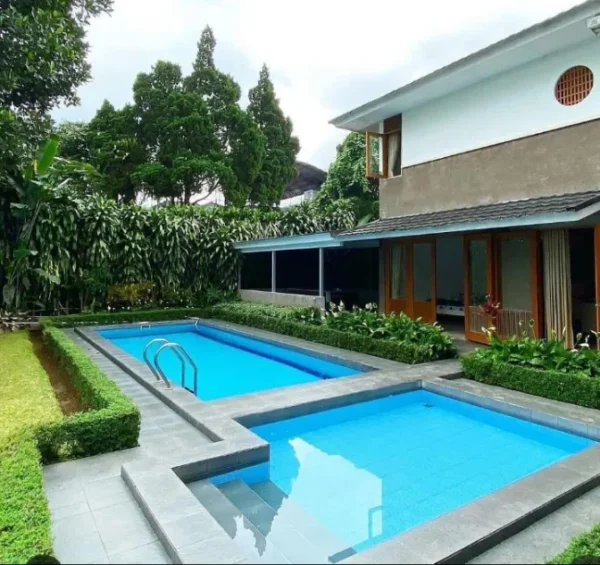 area kolam villa ba3 cisarua