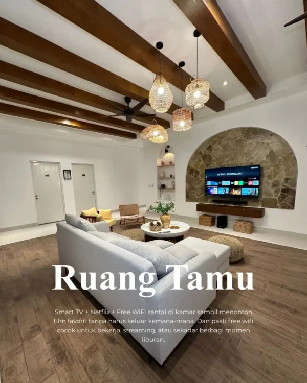 villa sellyna puncak ruang tamu villa sellyna puncak