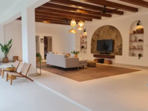 living room villa sellyna puncak
