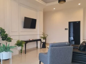 living room villa valentina puncak