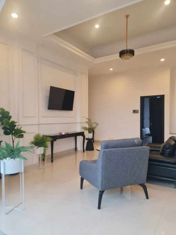 living room villa valentina puncak