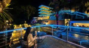 Heha waterfall puncak malam hari