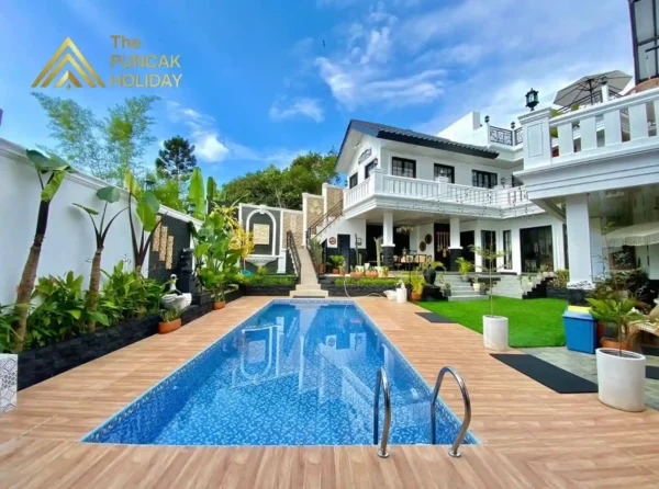 Villa Malini 10 kolam renang villa malini 10 puncak