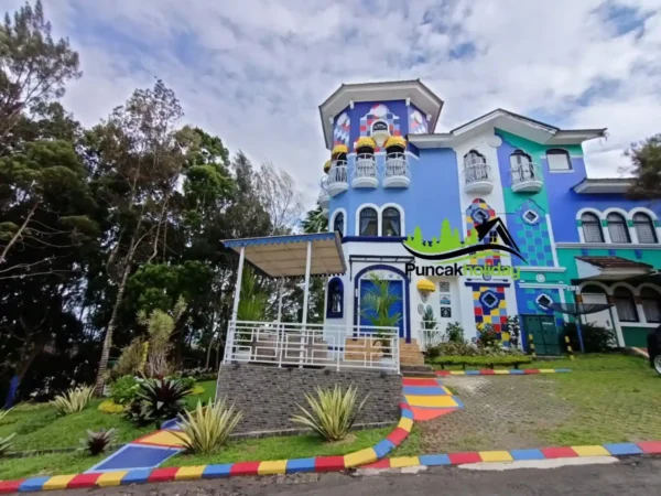 tampak depan villa malini 5 puncak