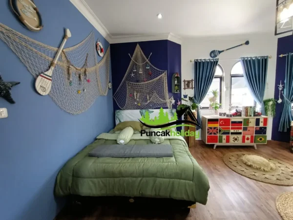 kamar 2 villa malini 5 puncak