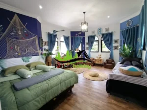 kamar 2 villa malini 5 puncak