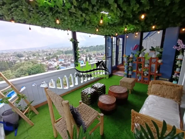 balkon villa malini 5 puncak