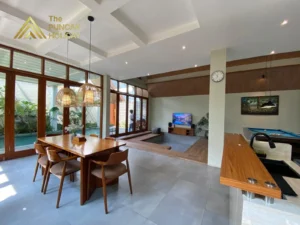 Living Room Villa Shaki Puncak