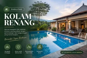 villa zain Villa puncak dengan kolam renang pribadi