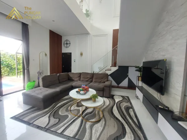 Villa Father Living Room Villa Father Puncak