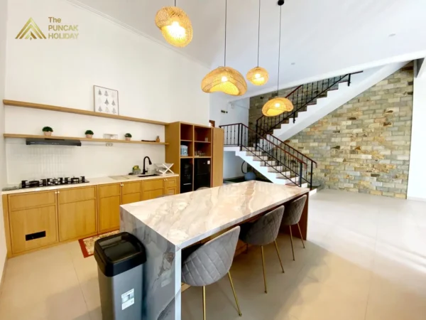 dapur lengkap villa flower