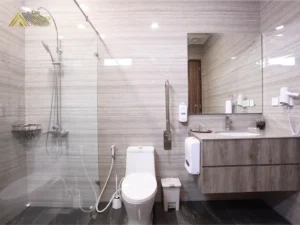 luxury bathroom Villa Naura Puncak