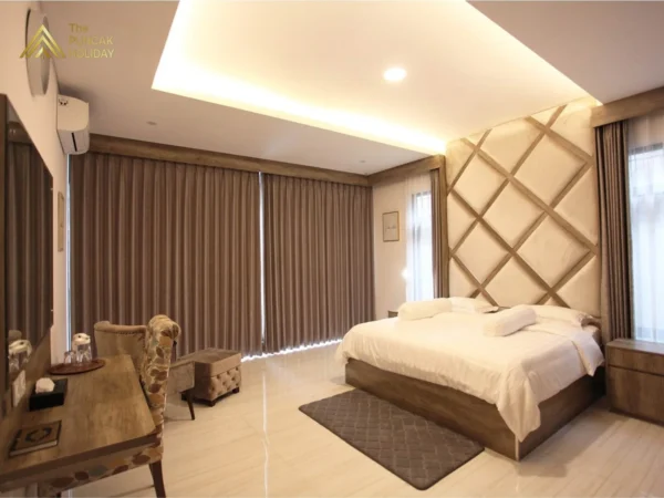 Villa Naura Puncak Bed room Villa Naura Puncak