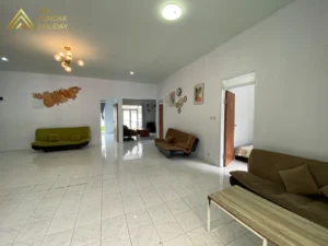 Ruangan tamu Villa deras puncak