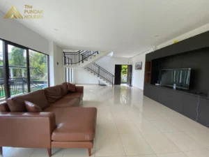 ruang utama villa darin
