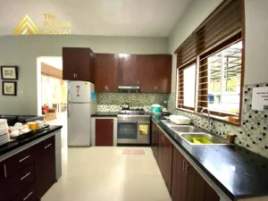 kitchen villa waterboom puncak
