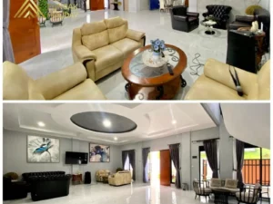 ruang tamu villa taman ria