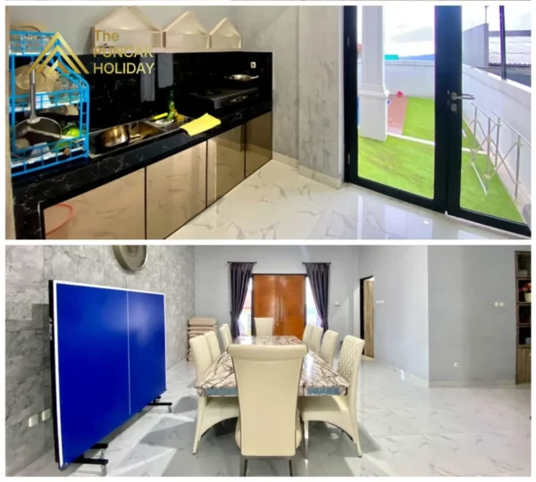 tennis meja dan dapur
