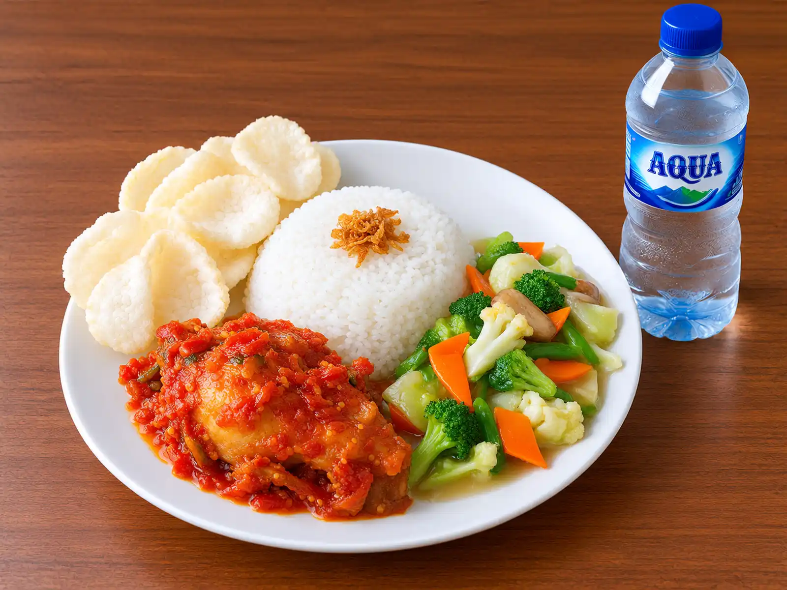 Paket A catering Puncak nasi goreng baso dan telor ceplok
